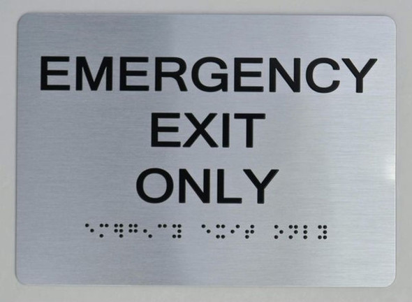 SIGNS Emergency EXIT ONLY ADA SIGN The