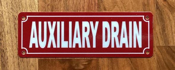 NYC AUXILIARY DRAIN SIGN