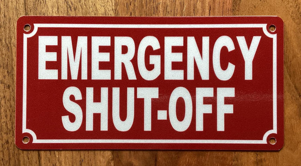 NYC "EMERGENCY SHUT-OFF SIGN"