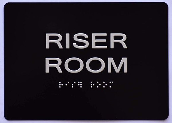 SIGNS Riser room SIGN ADA Tactile Signs