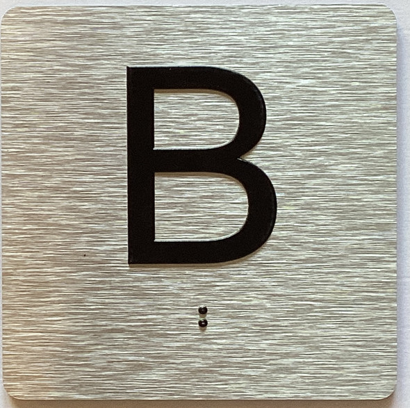 Elevator Floor Number / Elevator Jamb Plate B Sign
