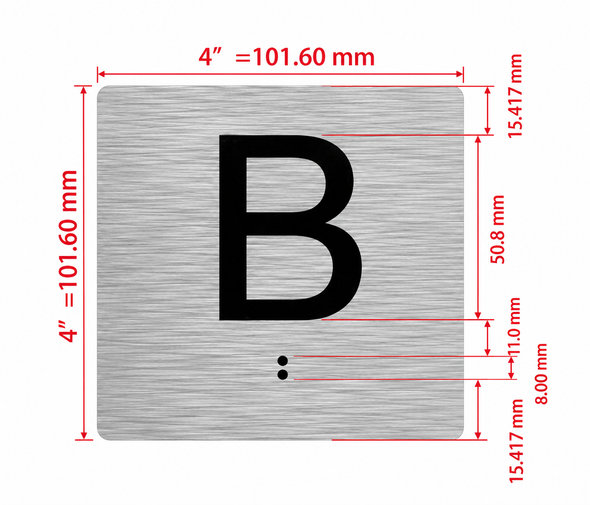 Elevator Floor Number / Elevator Jamb Plate B Hpd Sign