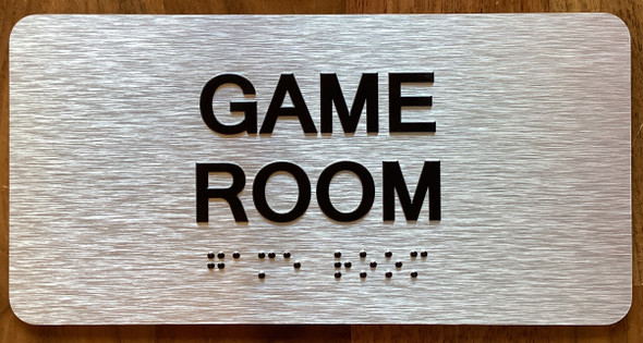 Game Room Sign with Raised Letters & Grade 2 Sign