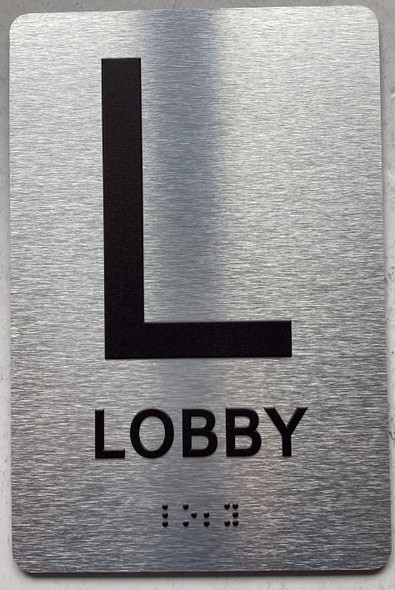 FLOOR L LOBBY Sign