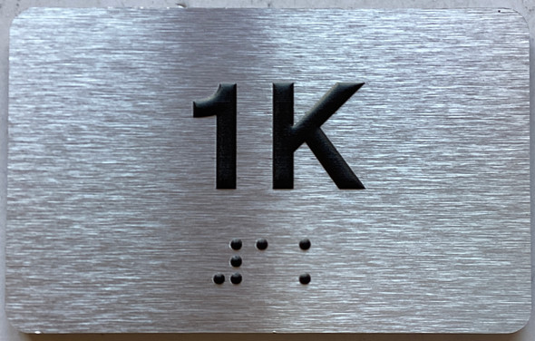 APT# 1K SILVER Sign