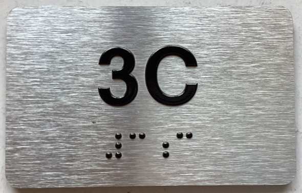 APT# 3D SILVER Sign