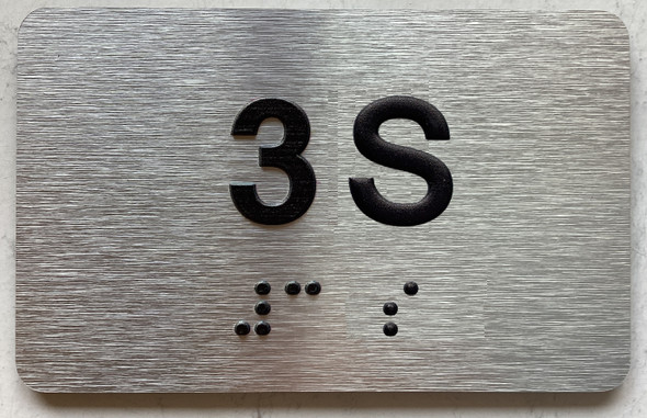 APT# 3S SILVER Sign