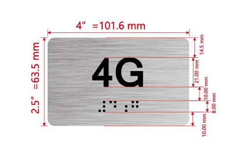 APT# 4G SILVER Hpd Sign