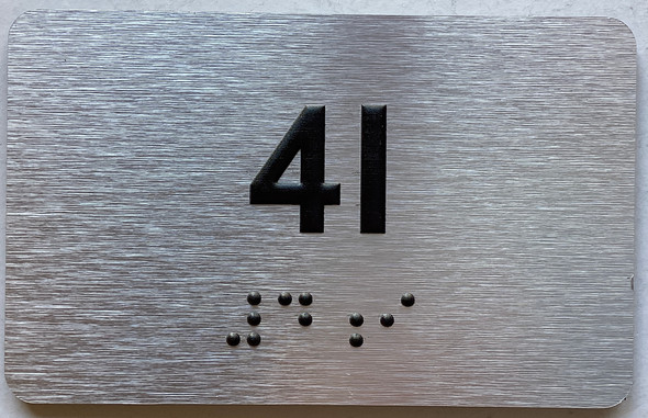 APT# 4I SILVER Sign