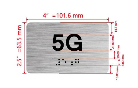 APT# 5G SILVER Hpd Sign