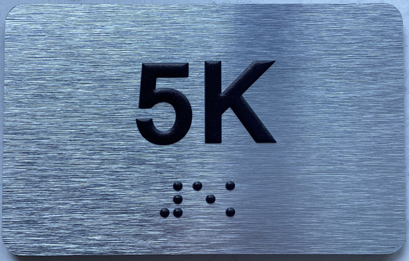 APT# 5K SILVER Sign