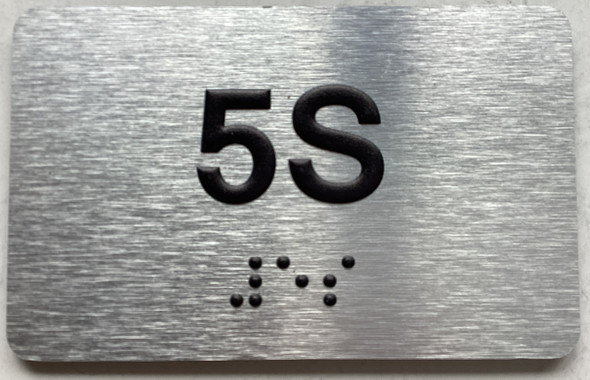 APT# 5S SILVER Sign