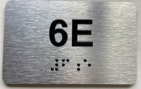 APT# 6E SILVER Sign