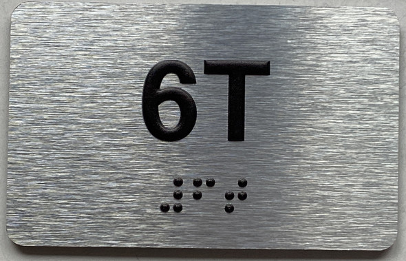 APT# 6T SILVER Sign