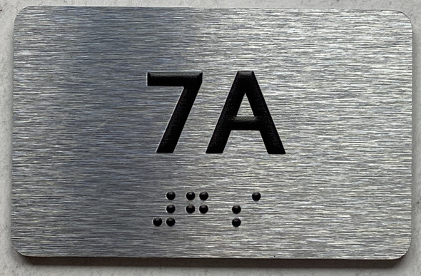 APT# 7A SILVER Sign