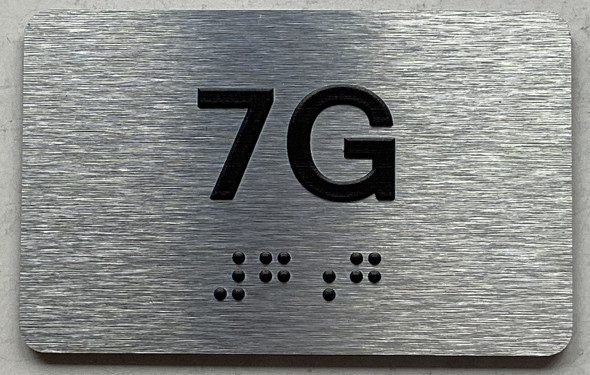 APT# 7G SILVER Sign