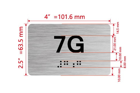 APT# 7G SILVER Hpd Sign