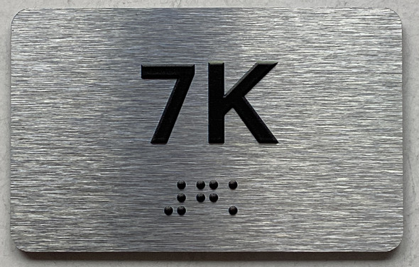APT# 7K SILVER Sign