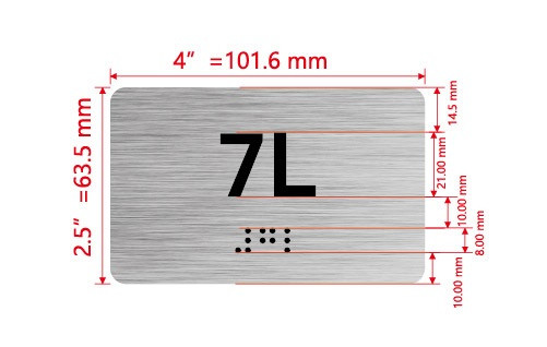 APT# 7L SILVER Hpd Sign