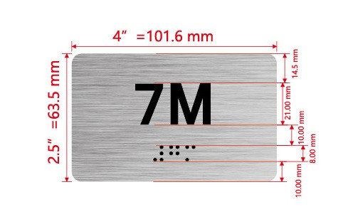 APT# 7M SILVER Hpd Sign