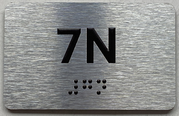 APT# 7N SILVER Sign