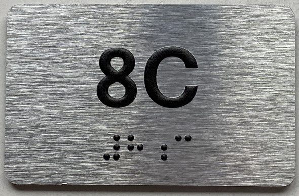 APT# 8C SILVER Sign