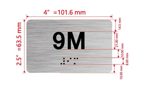 APT# 9M SILVER Hpd Sign