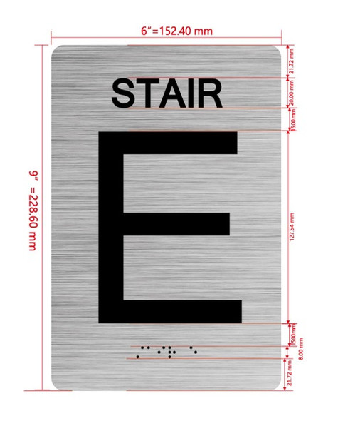 STAIR E Hpd Sign