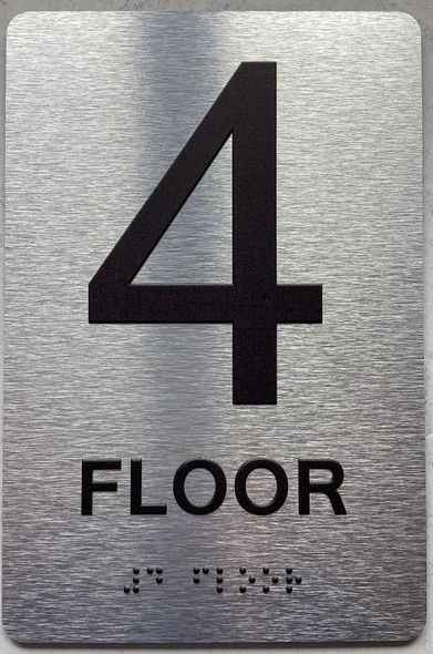 4 FLOOR Sign