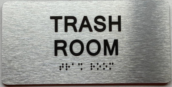 TRASH ROOM Sign