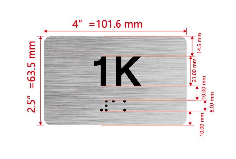 APT# 1K Hpd Sign