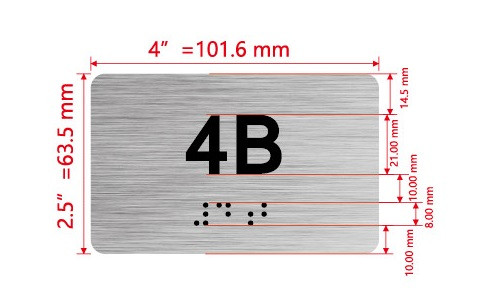 APT# 4B Sign