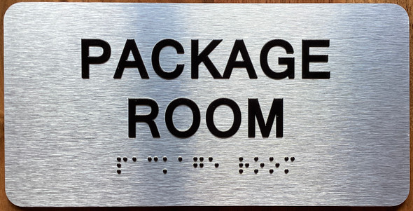 The Package Room Sign with Raised Letters & Grade 2 Sign