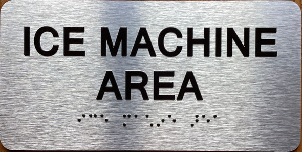 Ice Machine Area Sign