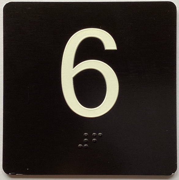 6 Sign with Raised Letters Sign