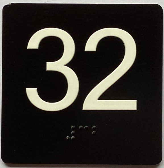 32 Sign with Raised Letters Sign