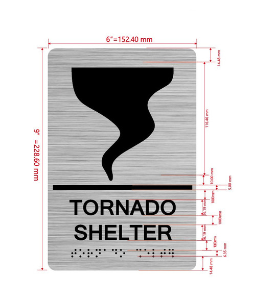 Tornado Shelter Ada Sign