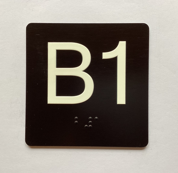 B1 Sign Elevator Jamb Plate Hpd Sign