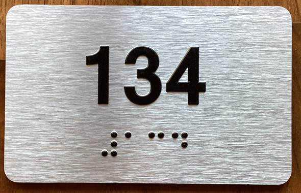 Apartment number 134 Sign