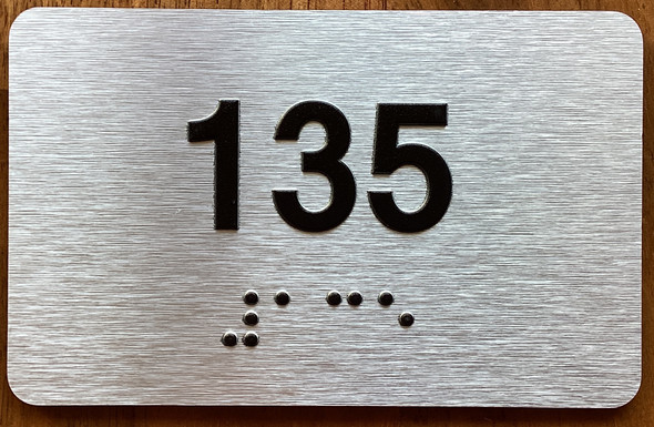 Apartment number 135 Sign