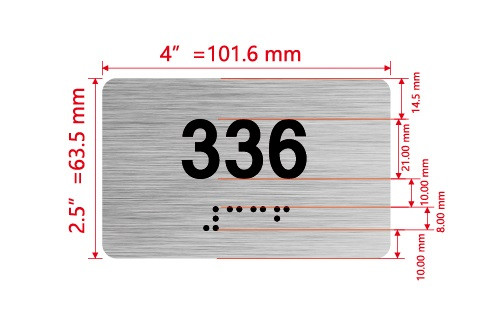 Apartment number 336 Ada Sign