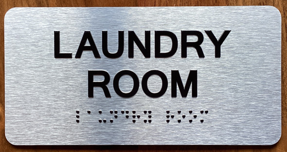 Laundry Room With Sign with Raised Letters Sign