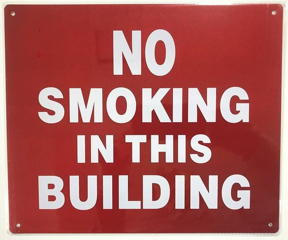 SIGNS NO SMOKING IN THIS BUILDING SIGN