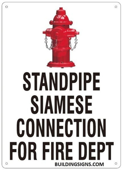 STANDPIPE SIAMESE CONNECTION FOR FIRE DEPARTMENT