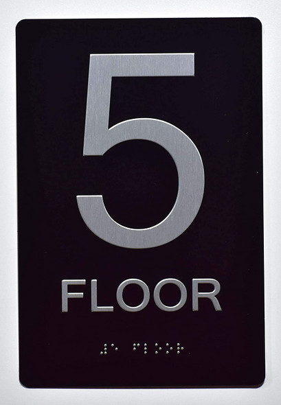 5th FLOOR SIGN 6X9 ADA -Tactile