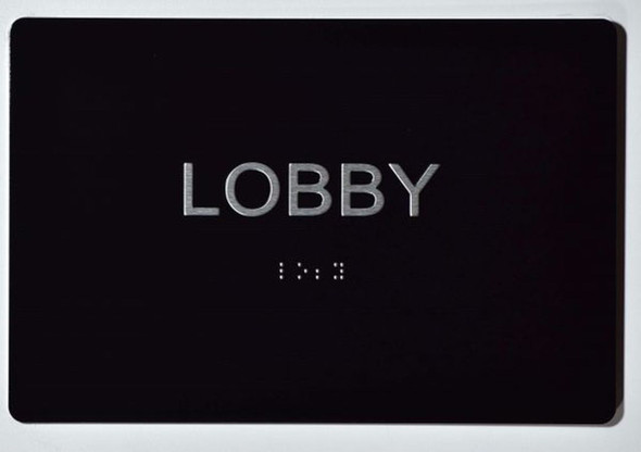 SIGNS LOBBY Sign -Tactile Signs 5X7 ADA