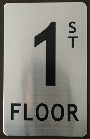 SIGNS FLOOR NUMBER SIGN - 1ST FLOOR