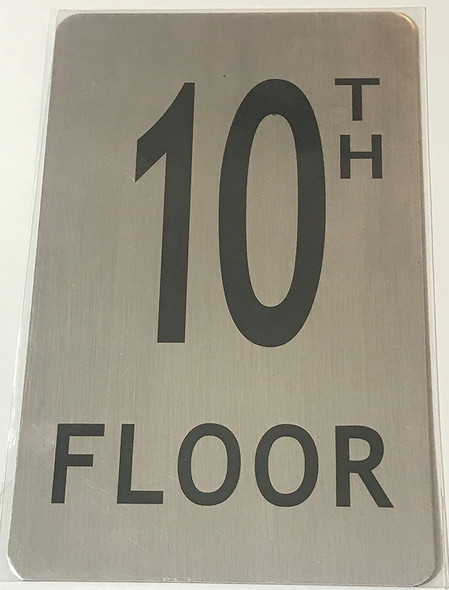 SIGNS FLOOR NUMBER SIGN - 10TH FLOOR
