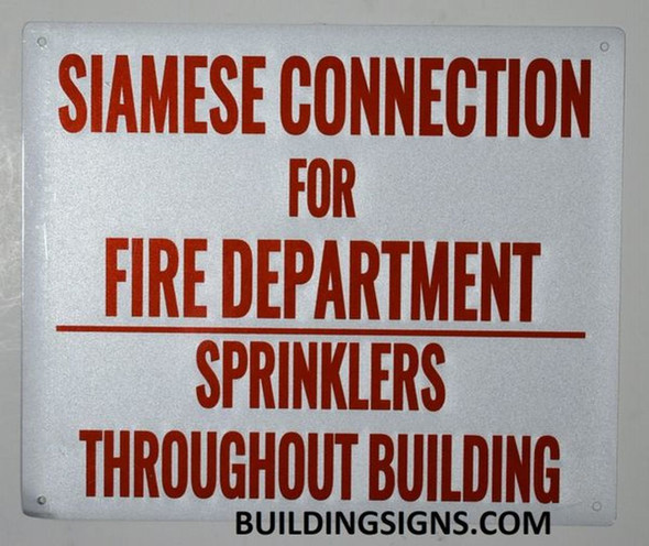 FIRE DEPARTMENT CONNECTION SIGNS