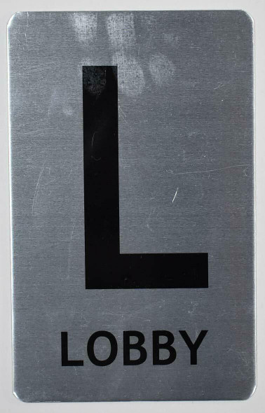Lobby Sign (Brush Aluminium, 5X8)-The Mont